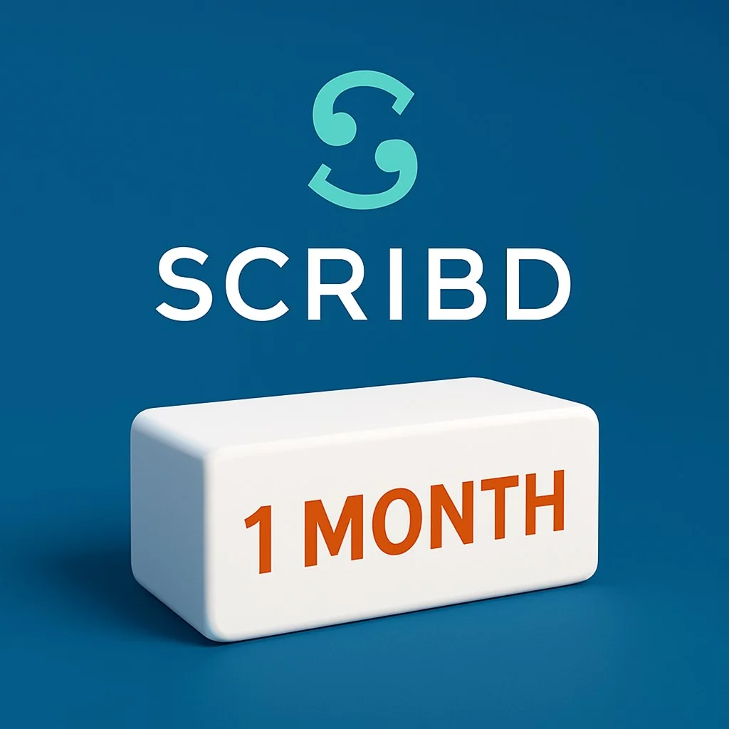 ⭐SCRIBD PREMIUM1 МЕСЯЦА⏳ЛИЧНЫЙ АККАУНТГАРАНТИЯ