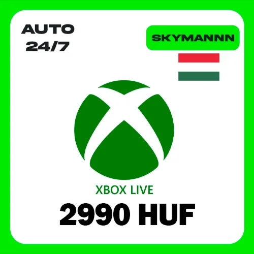 XBOX LIVE 2990 HUF ВЕНГРИЯ КАРТА ПОПОЛНЕНИЯ АВТО 24/7