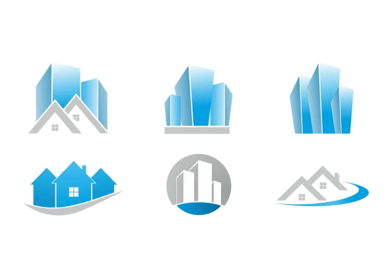 Здания в векторе