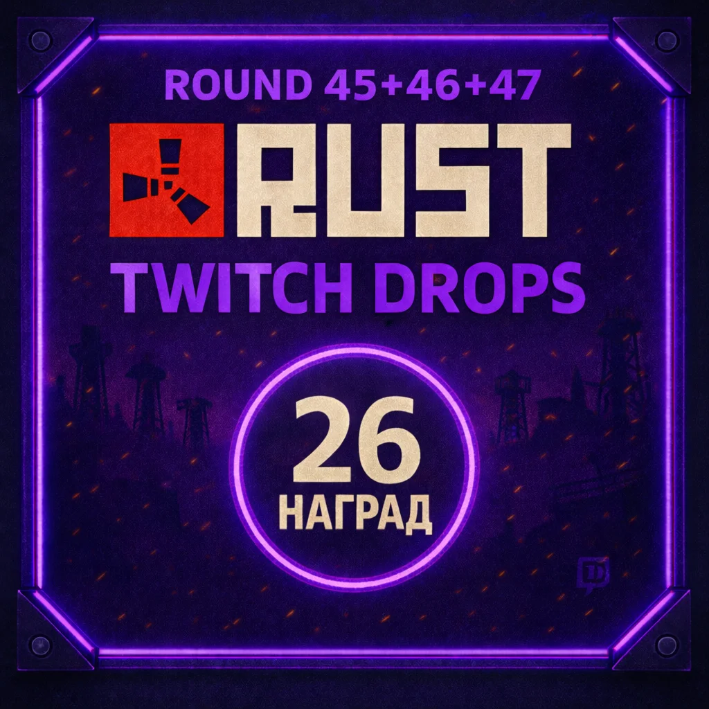 RUST | ТВИЧ ДРОПС | 45+46+47 РАУНД | 26 СКИНОВ