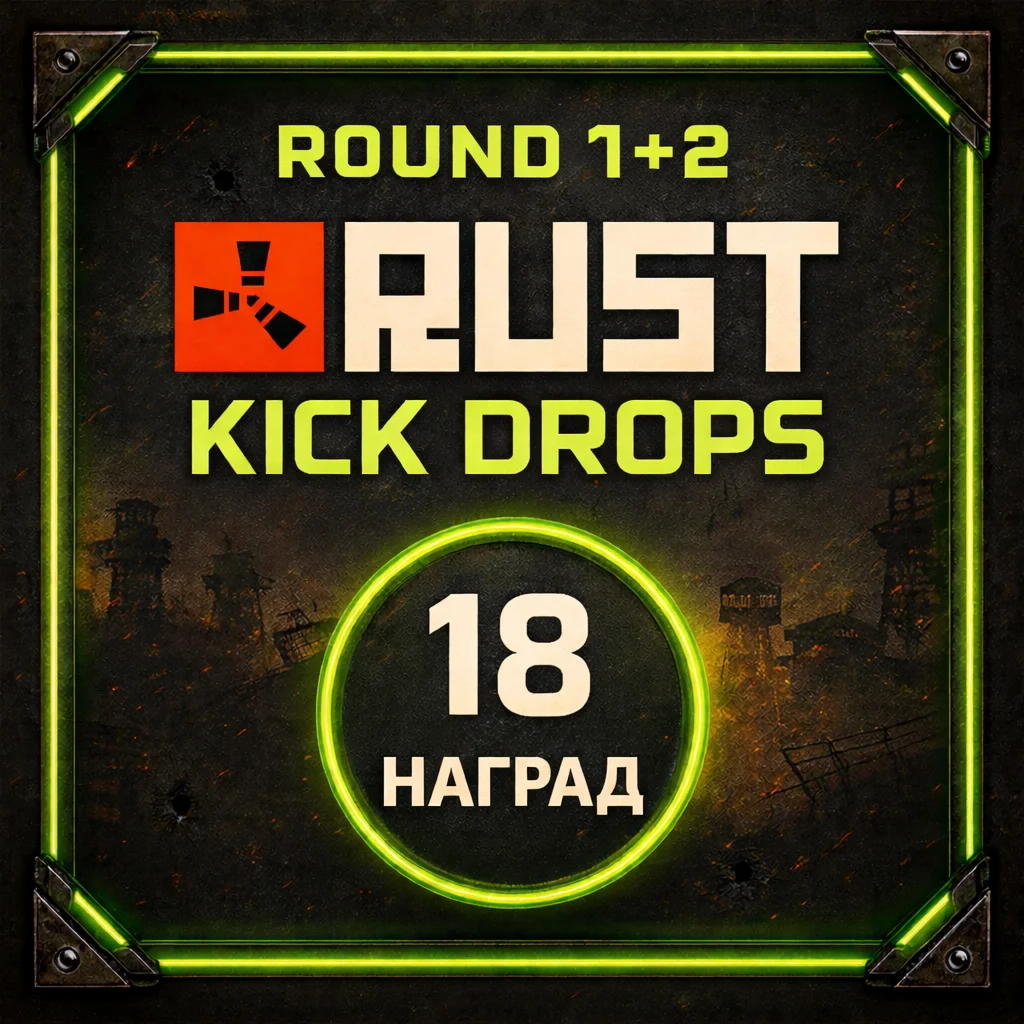 RUST | КИК ДРОПС | 1+2 РАУНД | 18 СКИНОВ