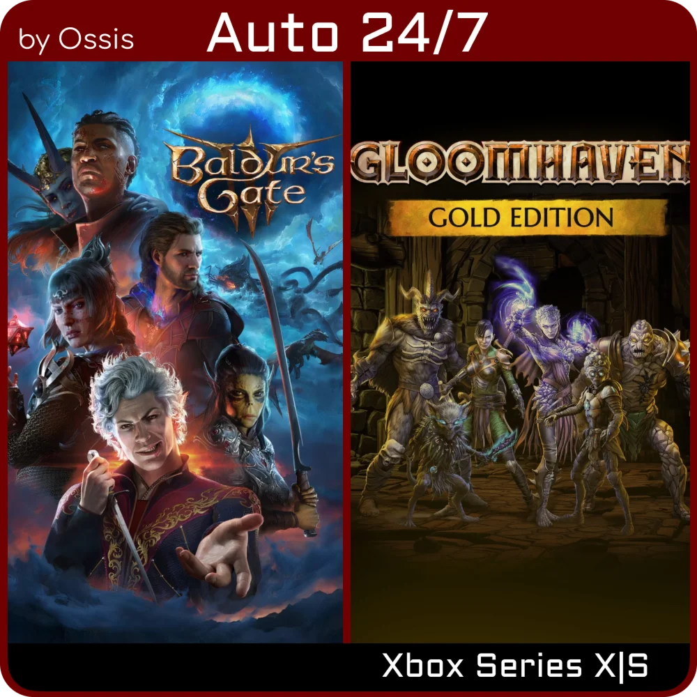 XBOX 24/7 Baldurs Gate 3 Digital Deluxe Gloomhaven Gold