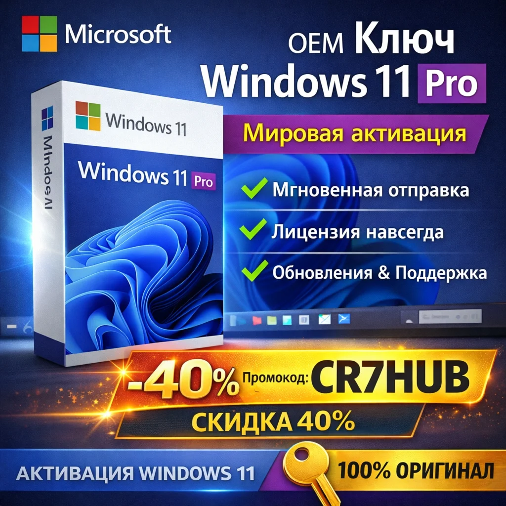 Ключ OEM для Windows 11 Pro — глобальная активация