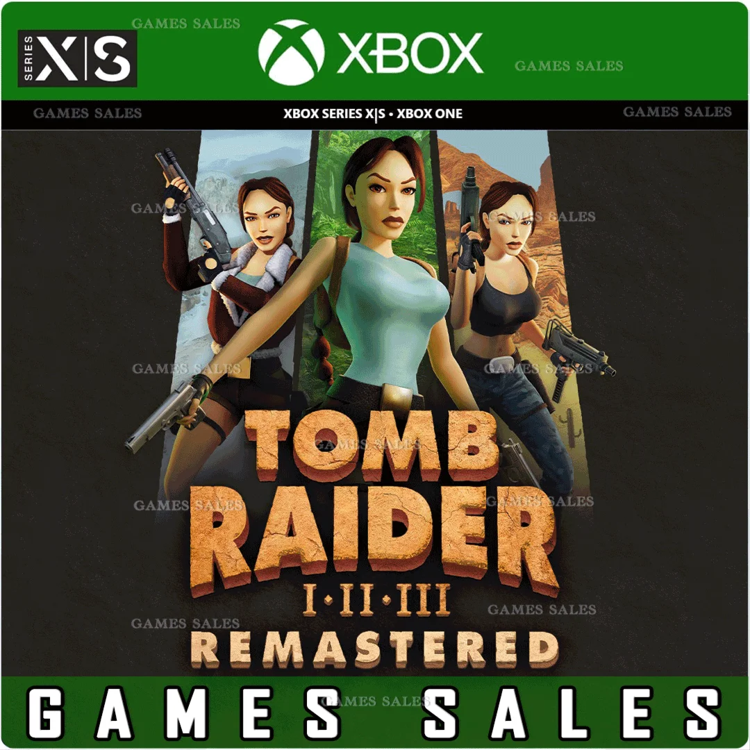 ✅TOMB RAIDER I-III REMASTERED STARRING LARA CROFT❤️XBOX