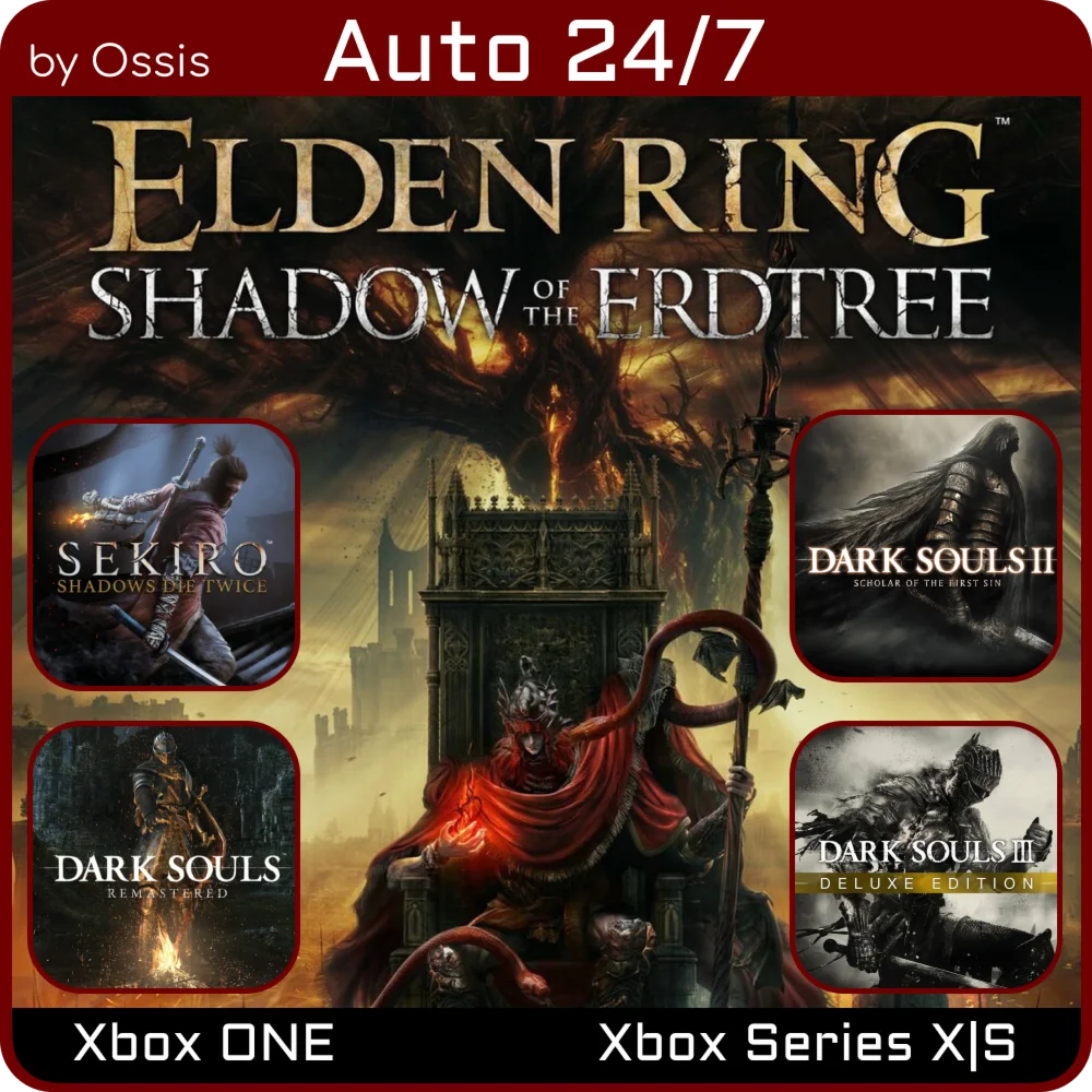 XBOX 24/7 Elden Ring Shadow, Dark Souls, Sekiro