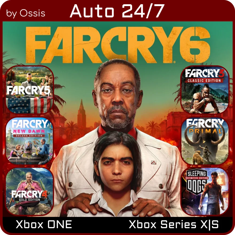 XBOX 24/7 Far Cry 6 Gold Far Cry 5 Far Cry New Dawn Del