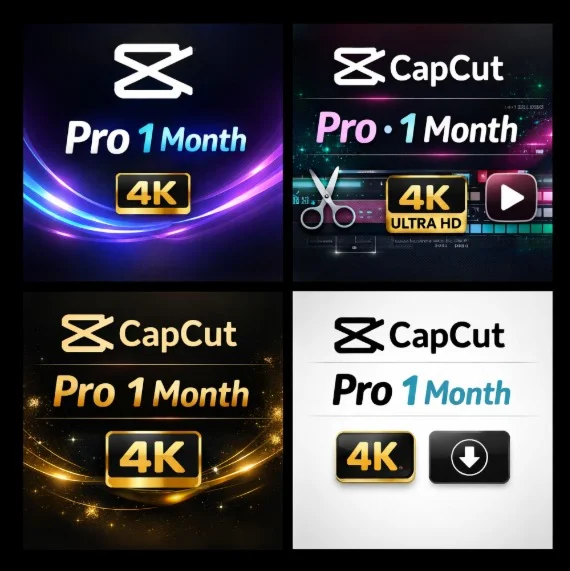 ⚡ CapCut Pro 1 Месяц 💎 Премиум | 4K без водяных знаков