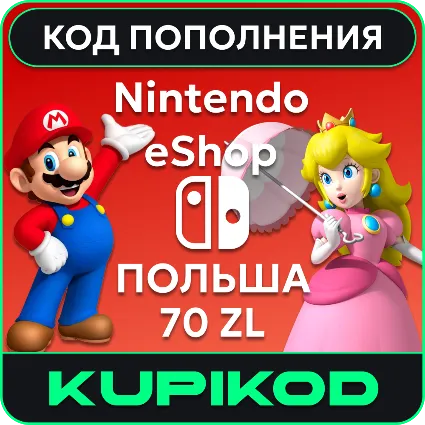 🍄 Карта код пополнения Nintendo eShop 70 PLN zl 🇵🇱 🍄