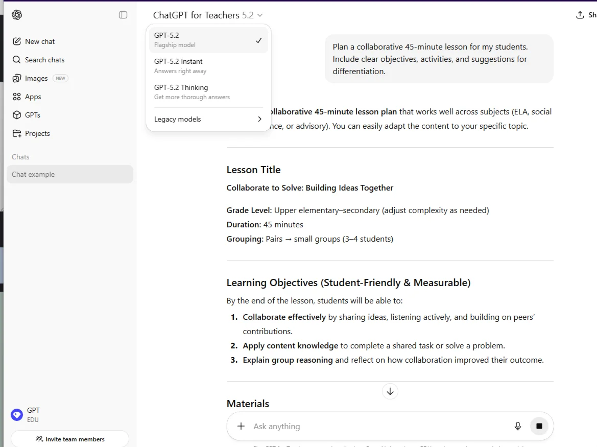 ChatGPT For Teacher (Education) 2 Years Account