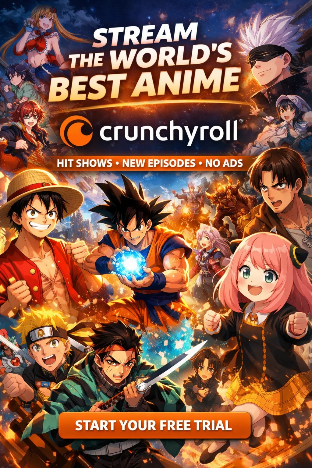 Crunchyroll Mega Fan – 1–12 месяцев – Аккаунт или попол