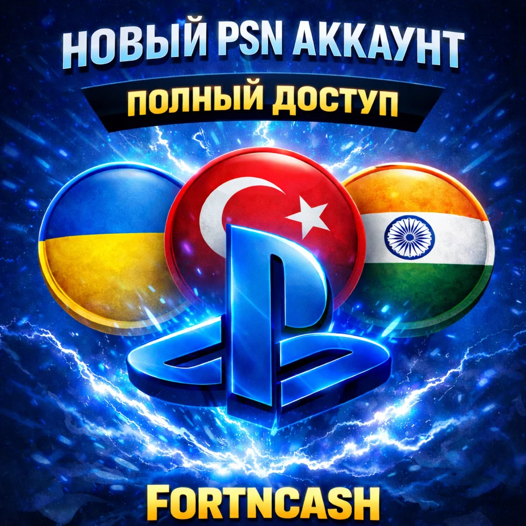 Новый PSN аккаунт (PlayStation Украина Турция Индия)