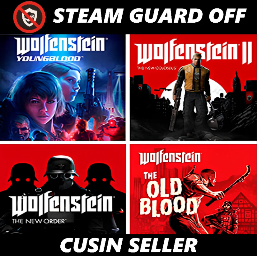  Общий аккаунт Wolfenstein все 4 части