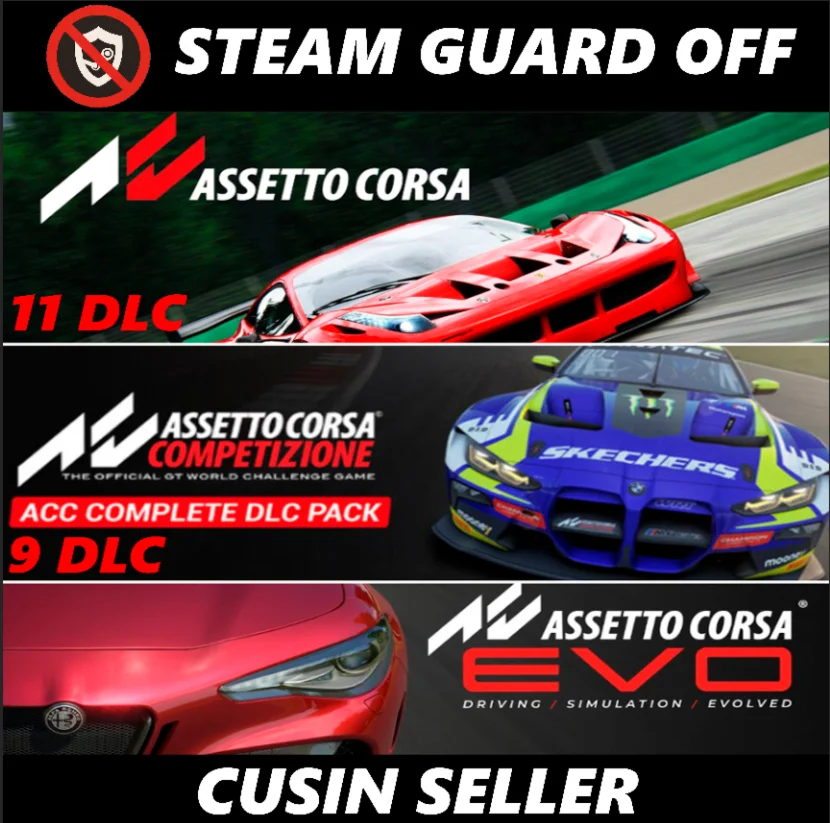 🎮Общий аккаунт Assetto Corsa EVO + 2 ЧАСТИ