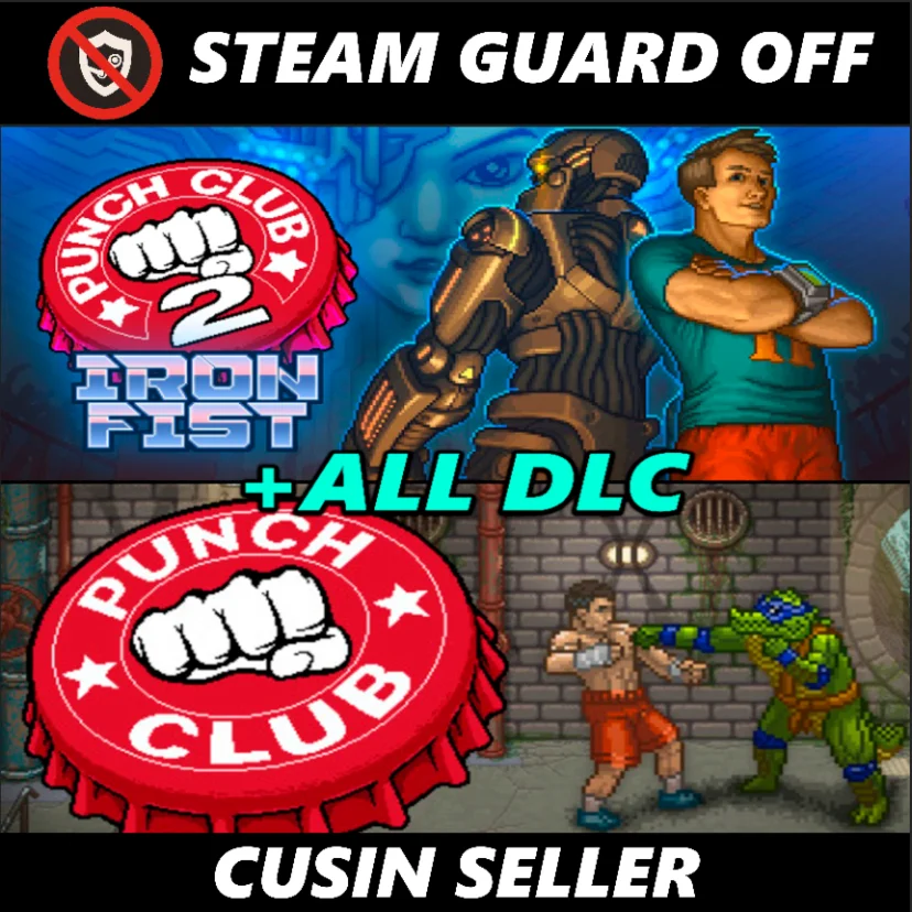  Общий аккаунт Punch Club 1+2 + ВСЕ DLC