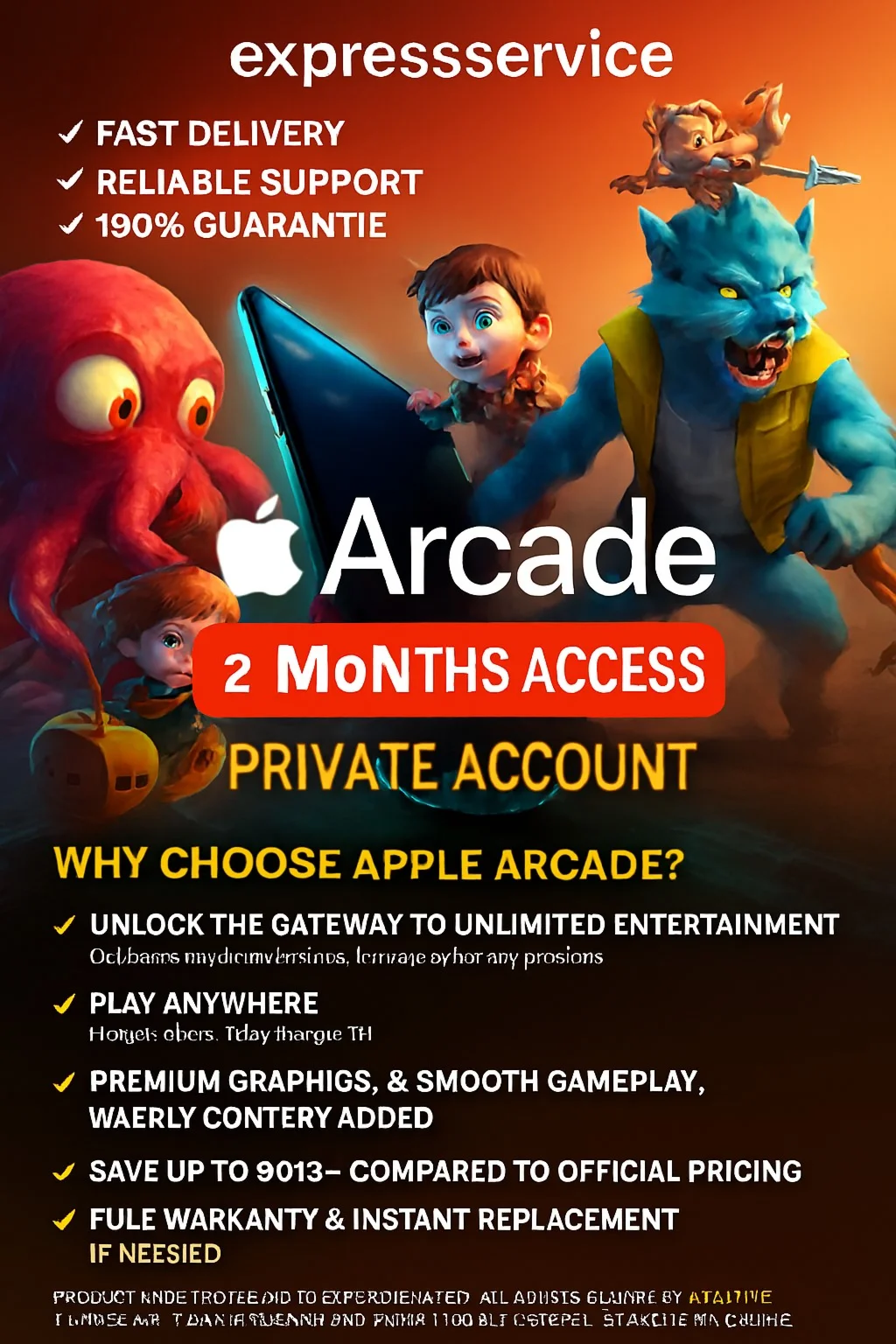 🕹️🍎APPLE 🎯ARCADE2/3/4MONTHS 🎮PRIVATE ACCOUNT 💥💯