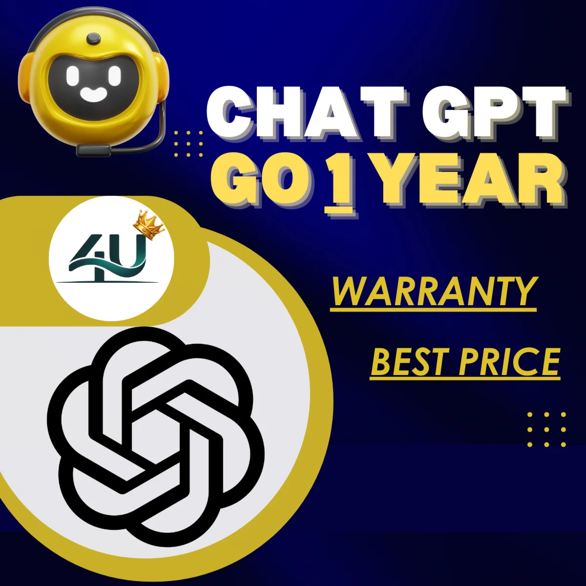 ChatGPT Go 12 Months+ Personal Activate, Fast |Private