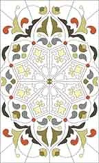 Шаблон для витража W-068