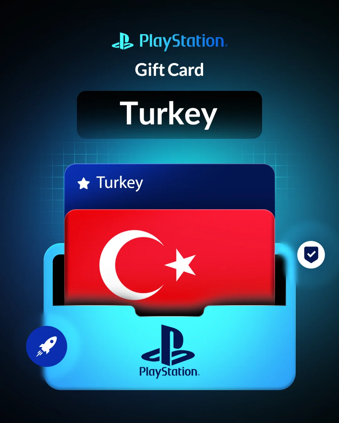 Подарочная карта PlayStation PSN в Турции на 250 турецк