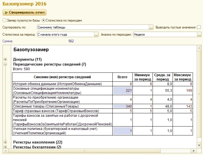 Bazopuzomer 1.03 &amp; Basemer 8.2 for 1C:Enterprise 8.X