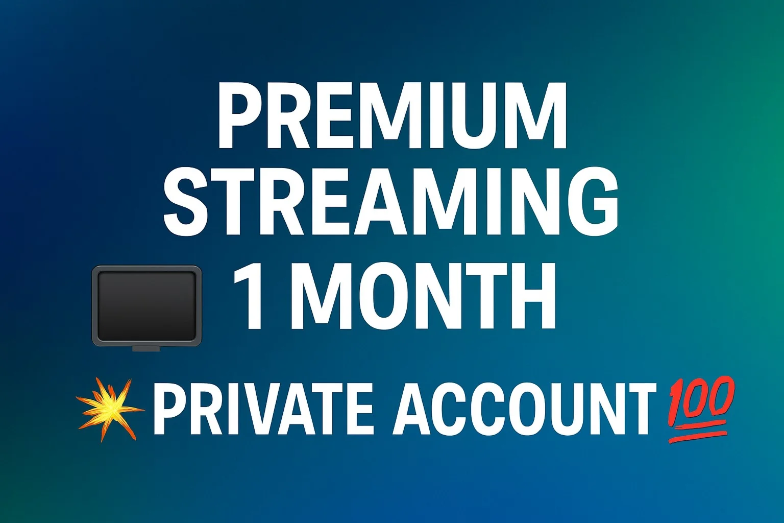 # 📽️FuboTV Premium 🍿1 Month Private🎯 Account 💥💯