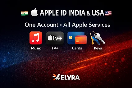 🇮🇳 APPLE ID Индия  США – Музыка, TV+, Карты, Ключи