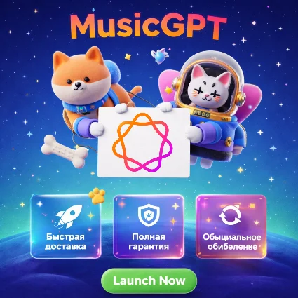 MusicGPT – AI Платформа для Генерации Музыки, 1 Месяц
