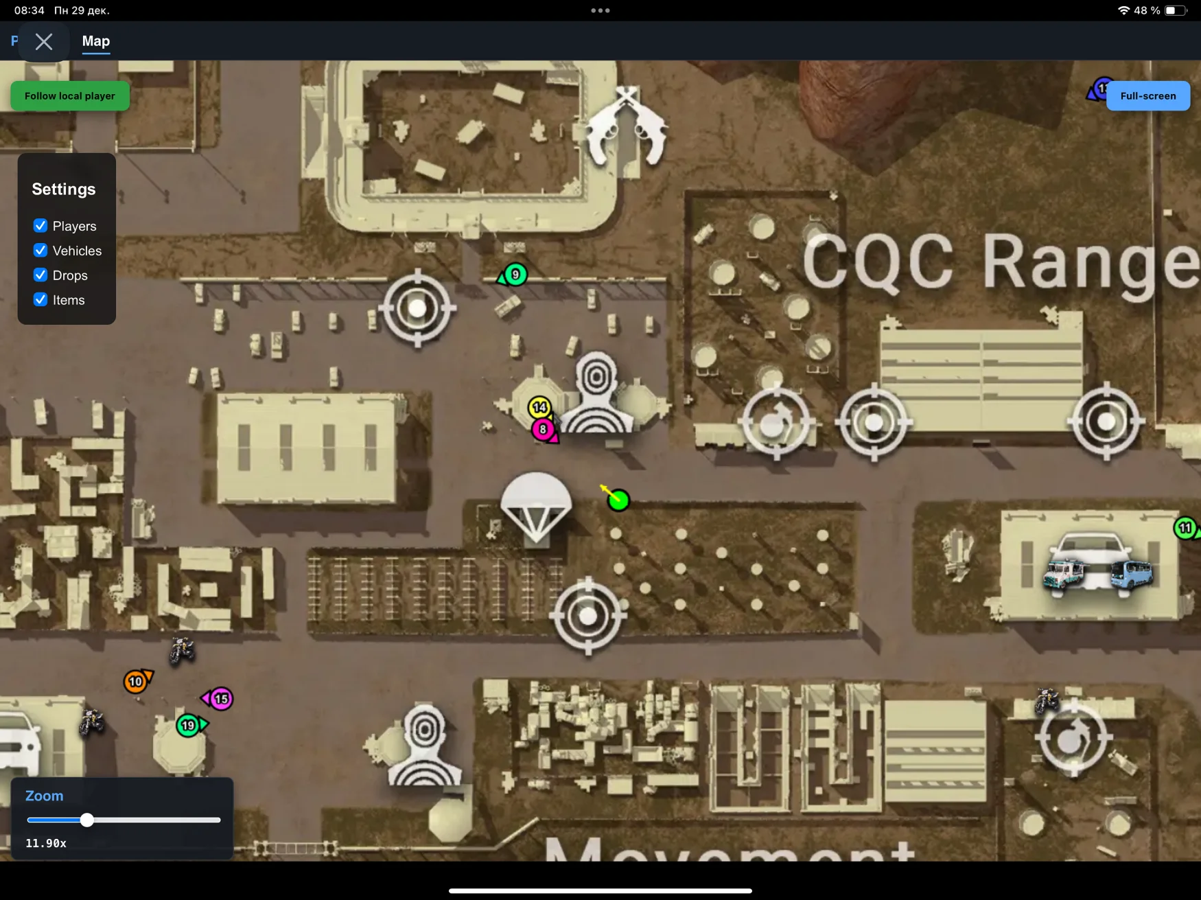 Working Web Radar Arcane for PUBG Game