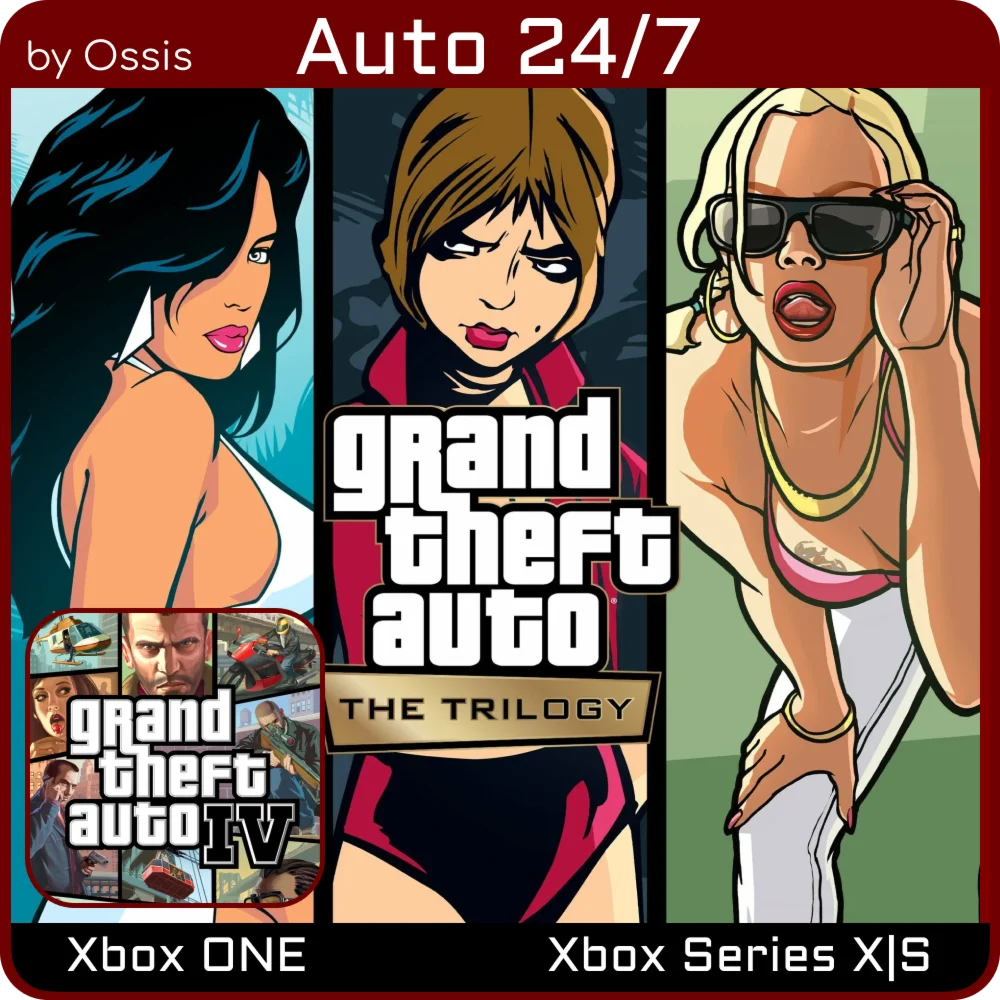 XBOX 24/7 GTA Trilogy Grand Theft Auto IV