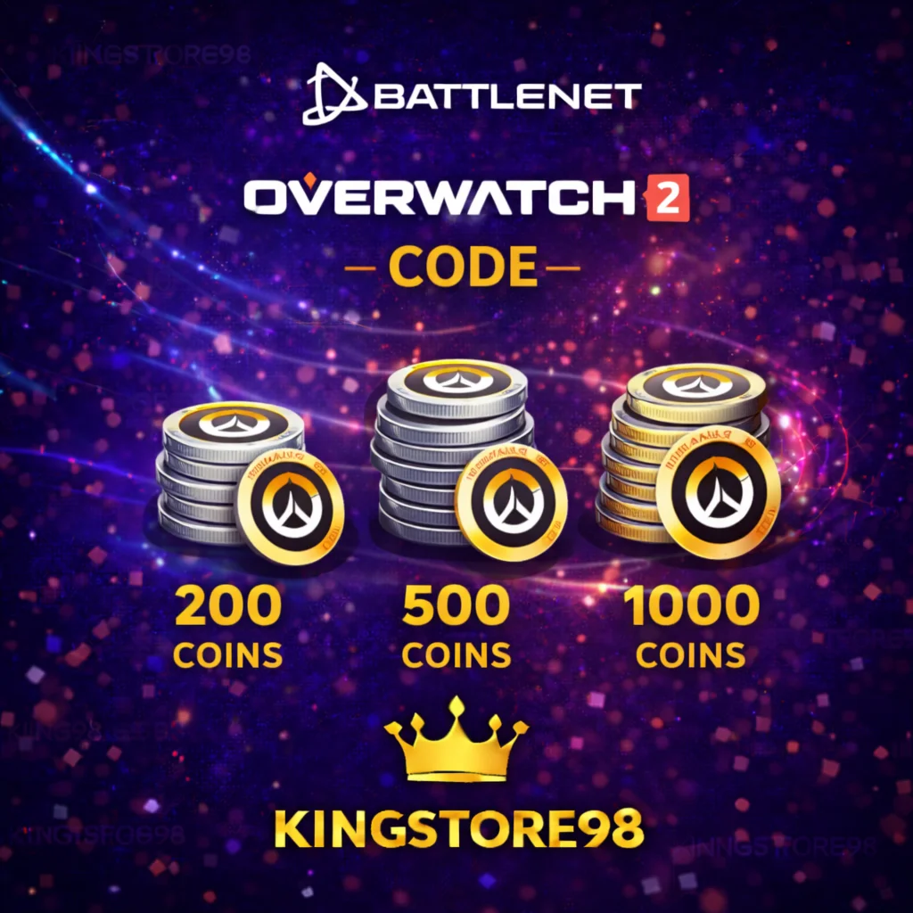 Battle.net Overwatch 2 код 200, 500 и 1000 Монет