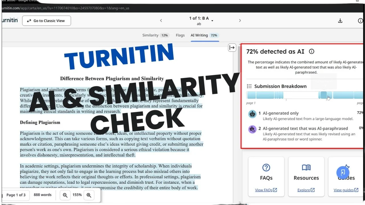 TURNITIN AI Plagiarism & AI Detection