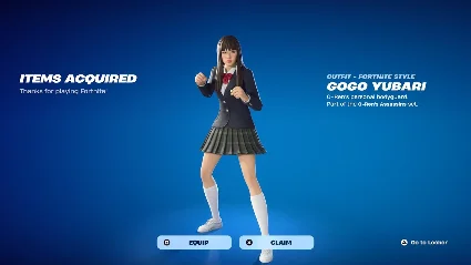 Fortnite - Gogo Yubari Skin DLC Epic Games КЛЮЧ (valid