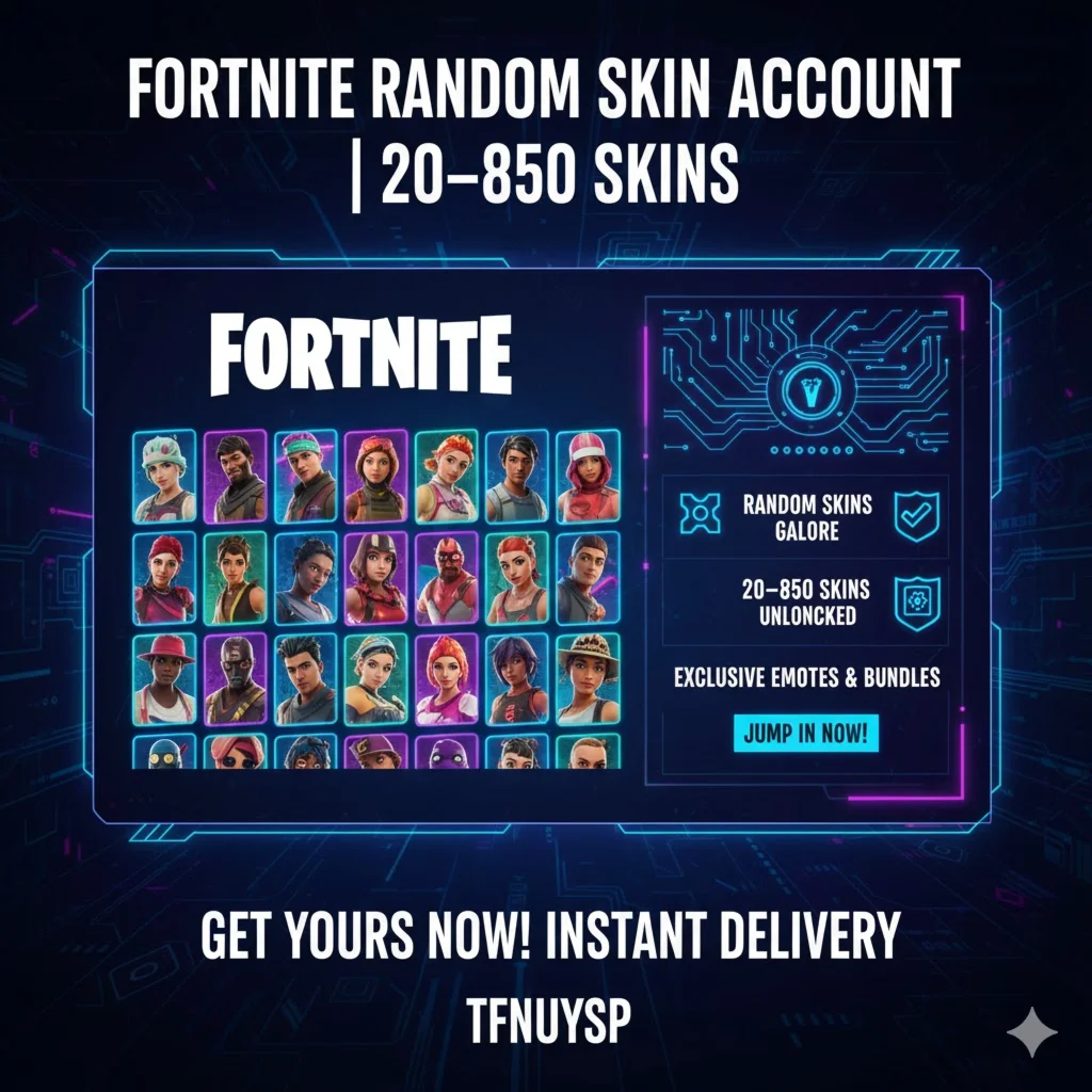 ⭐ Fortnite Аккаунт Random | 20–850 Скинов | Mail