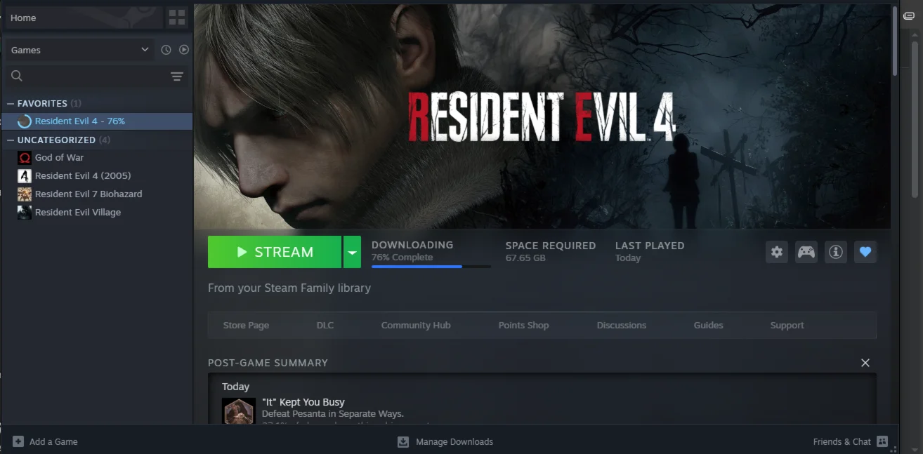 Resident Evil 4 Remake, RE 7 RE Village офлайн