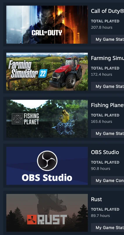 ОНЛАЙН STEAM • RUST • CoD MW 2