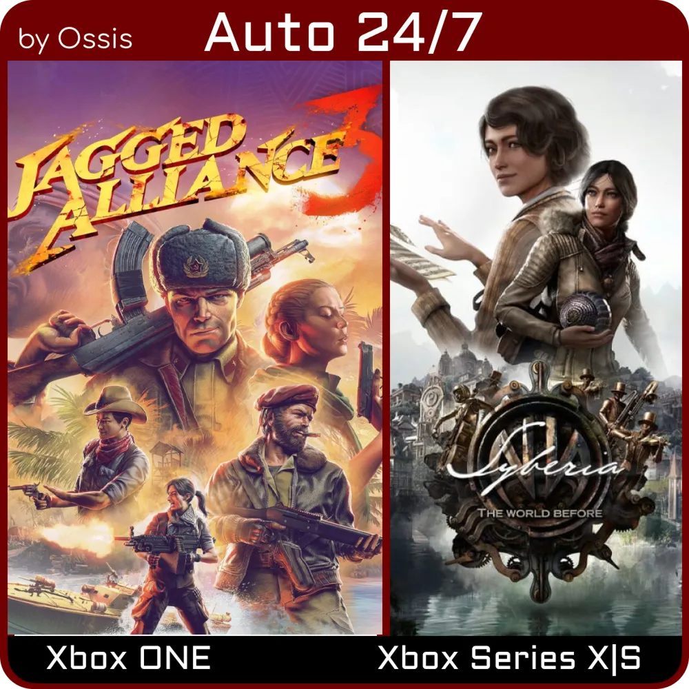 XBOX 24/7 Jagged Alliance 3 Syberia The World Before