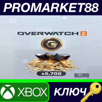 Overwatch 2 - 5000 (+700 Bonus) Coins DLC US XBOX One /