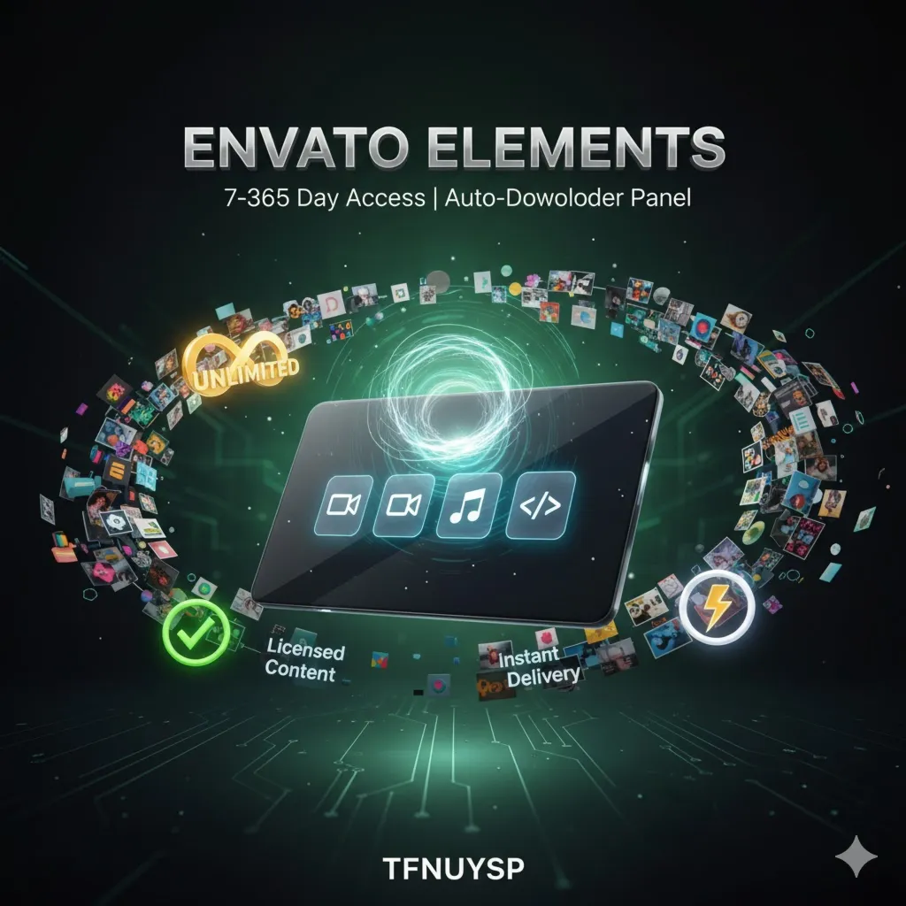 Envato Elements 7–365 Day Downloader Panel | Auto