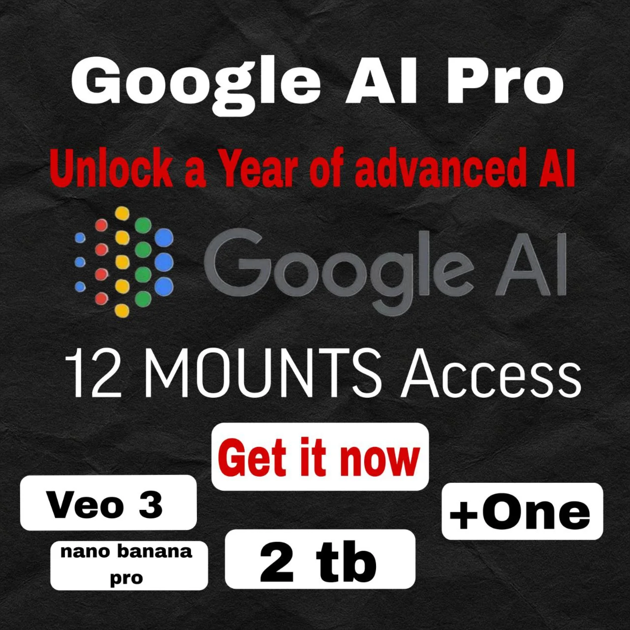 Google Gemini Pro |6+6 МЕСЯЦЕВ  Veo3 +nano banana 2 pro