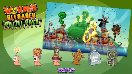 Worms Reloaded - Puzzle Pack DLC EU Steam КЛЮЧ ЕВРОПА