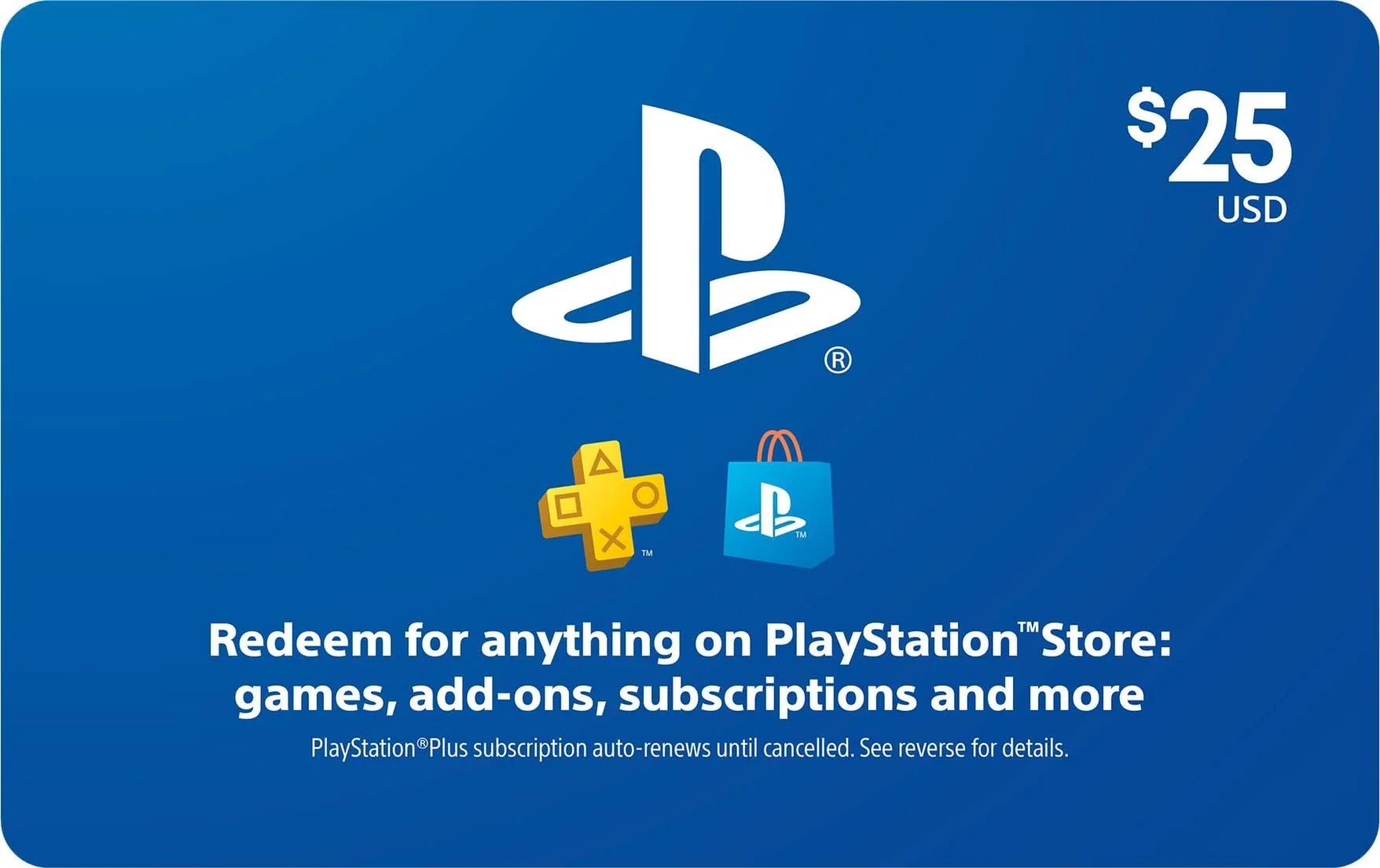 PlayStation Card (PSN) 25$ USA INSTANT KEY SENDING