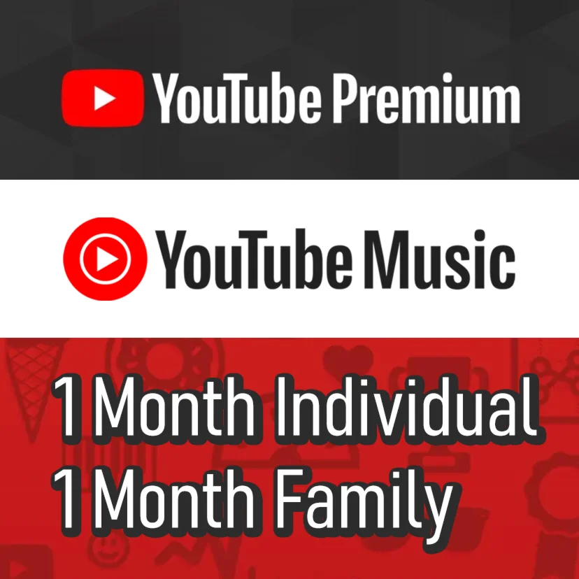 ⭐Youtube Premium Music Family Individual Subscription