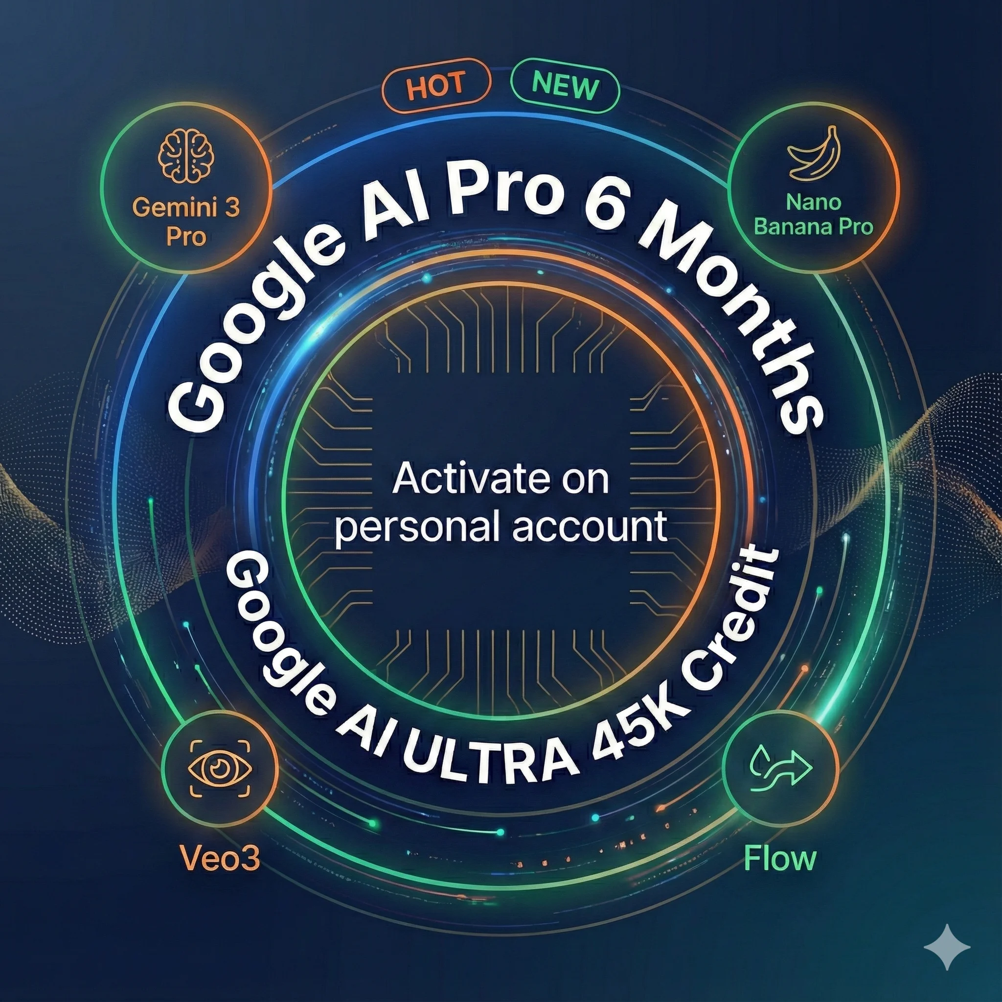 GoogleAI PRO-Ultra 1-6M l Gemini |Veo3|Nano Banana Pro