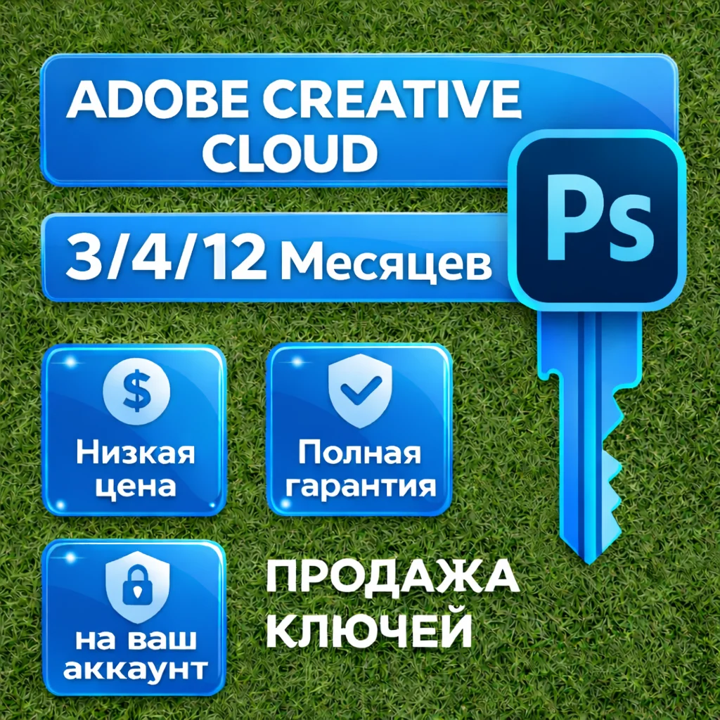 Adobe Photoshop - Key: 3/4/12 Месяцев