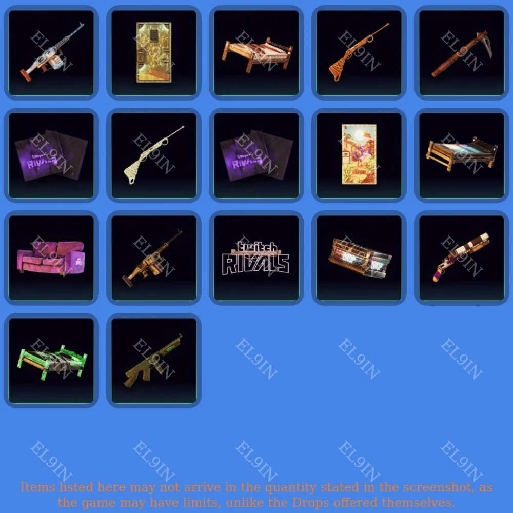 🌈Rust🥇Twitch Drops💎17 items + 🎁