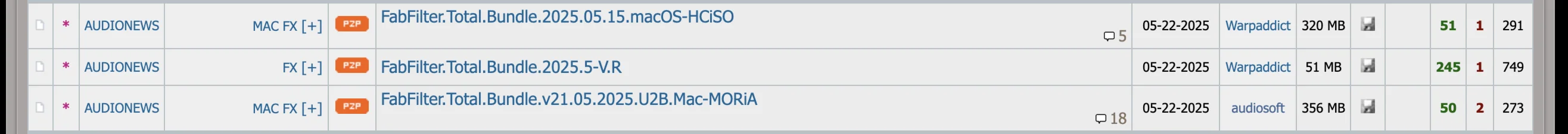 Invite to AudioNews (audio software tracker)