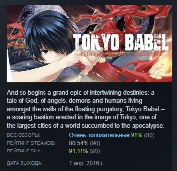 Tokyo Babel АВТОДОСТАВКА STEAM GIFT РОССИЯ