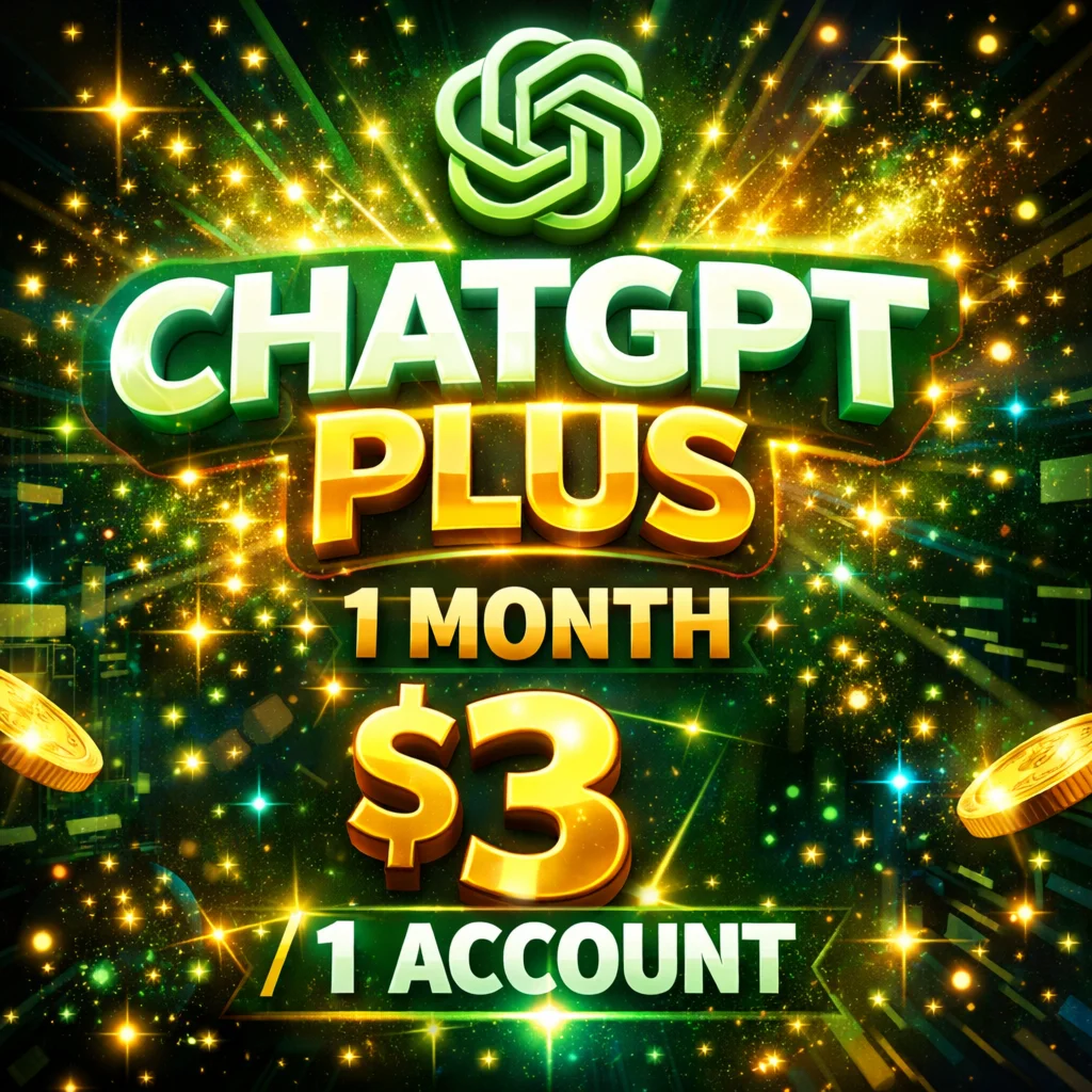 CHATGPT PLUS 1 МЕСЯЦ, ПРИВАТНЫЙ АККАУНТ, 3$/1 АККАУНТ