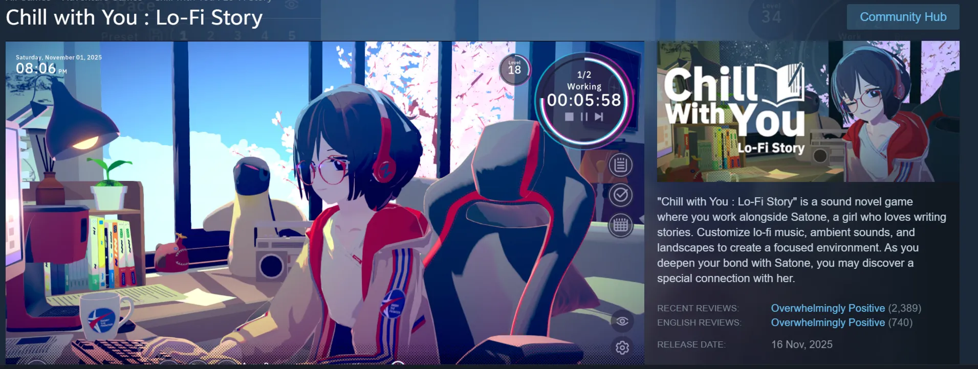 Chill with You: Lo-Fi Story [STEAM] - бонусные 5 игр - без защиты STEAM