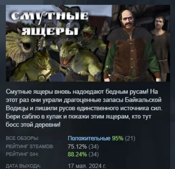 Vague Lizards\ Смутные Ящеры АВТОДОСТАВКА STEAM РОССИЯ