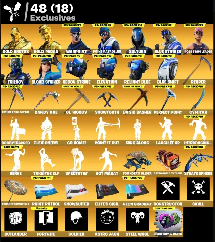 FN | OG STW 💎 СМЕНА ПОЧТЫ | 180 скинов (36 платных) 🎁